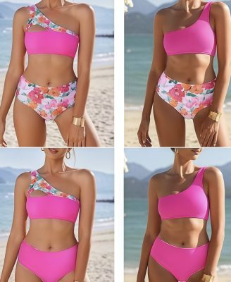 Peach Skyline · Two-Piece Swim Wear