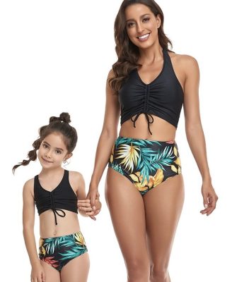 Luau Leaves · Parents & Child Swim Wear