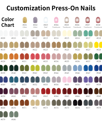 Pure Color · Customization Handmade Press-On Nail