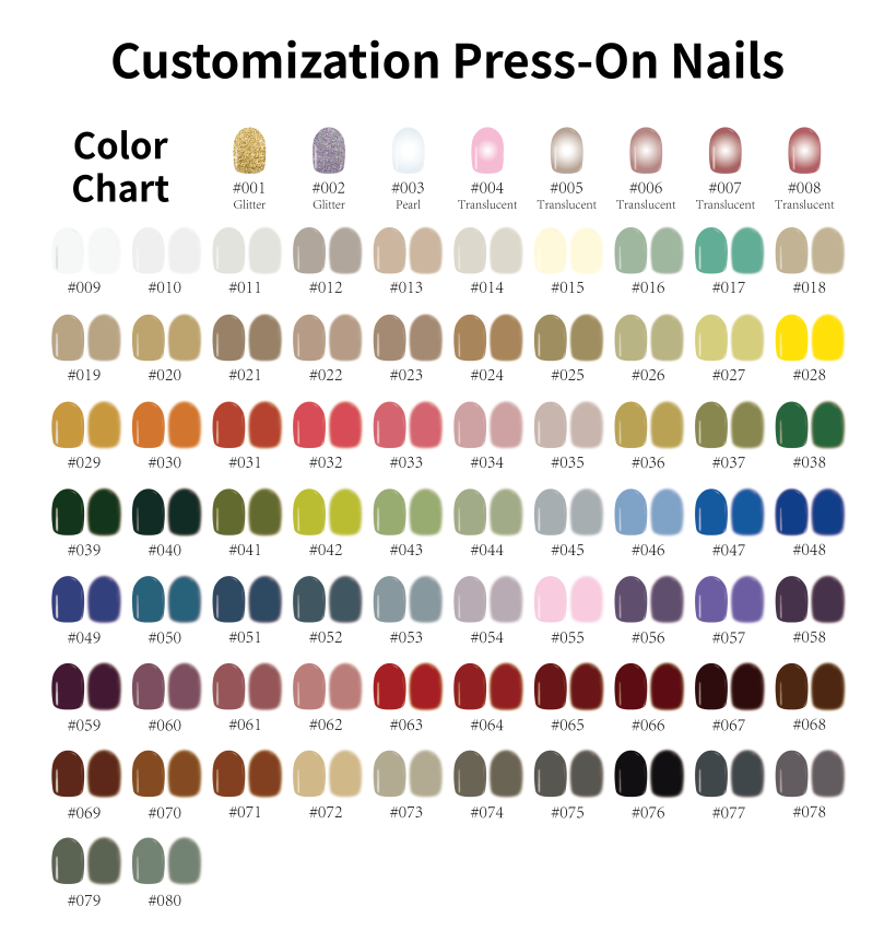 Pure Color · Customization Handmade Press-On Nail