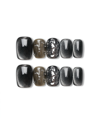 Nude Glaze · Handmade Press-On Nail