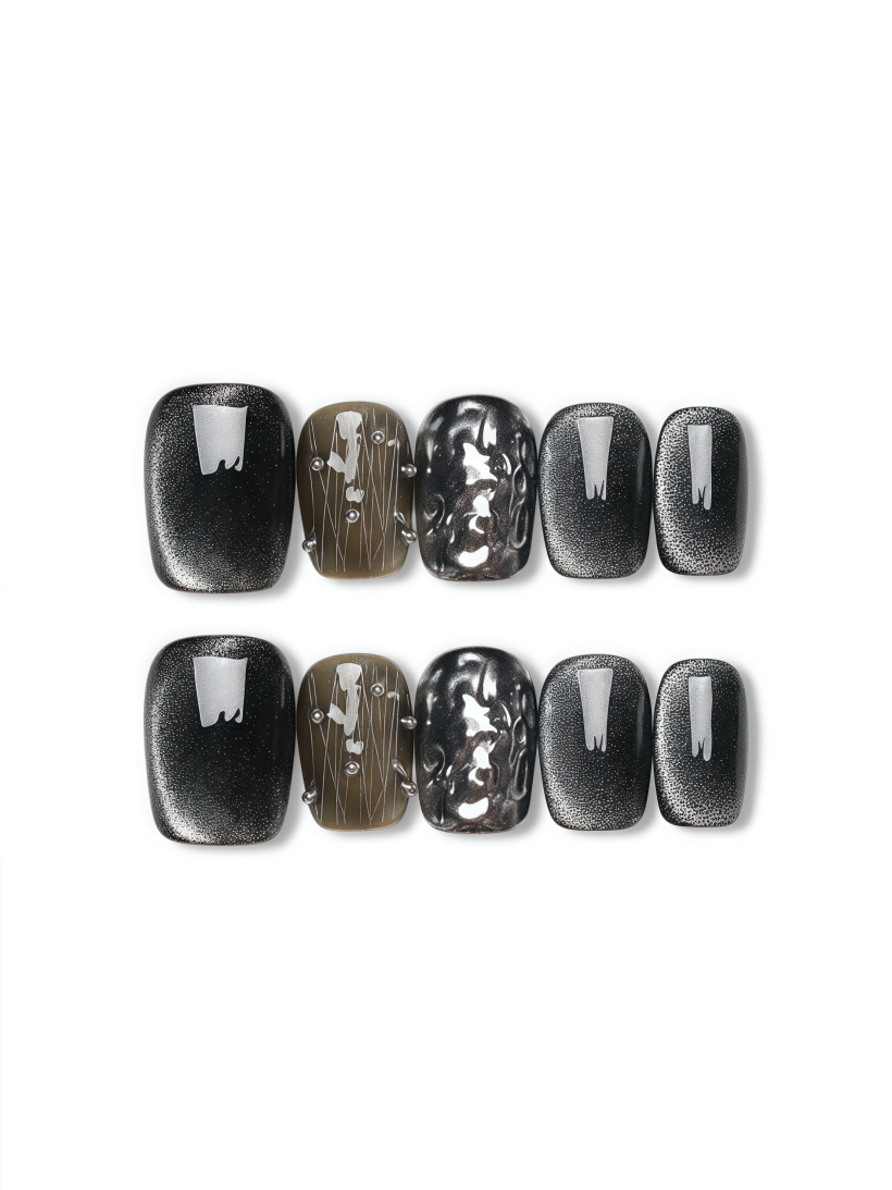 Nude Glaze · Handmade Press-On Nail