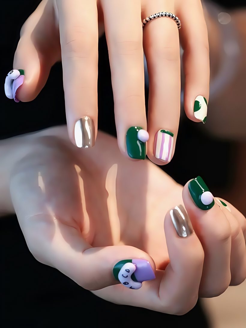 Stone Wash · Handmade Press-On Nail - Image 3
