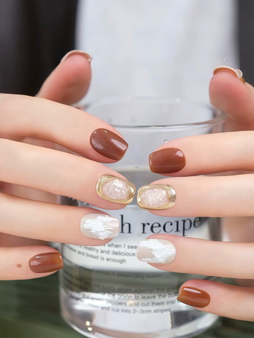 Cloud Burst · Handmade Press-On Nail - Image 2