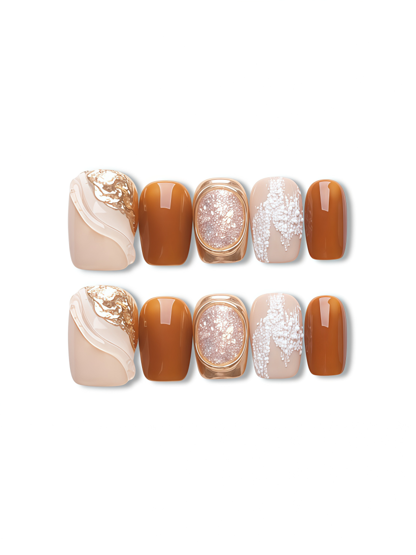 Cloud Burst · Handmade Press-On Nail