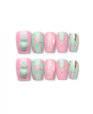 Daisy Chain · Handmade Press-On Nail