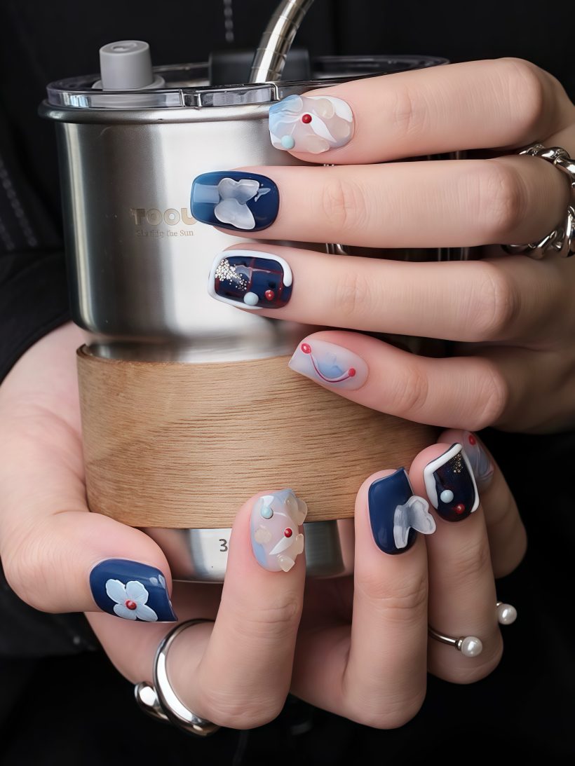Sunflower Glow · Handmade Press-On Nail - Image 2