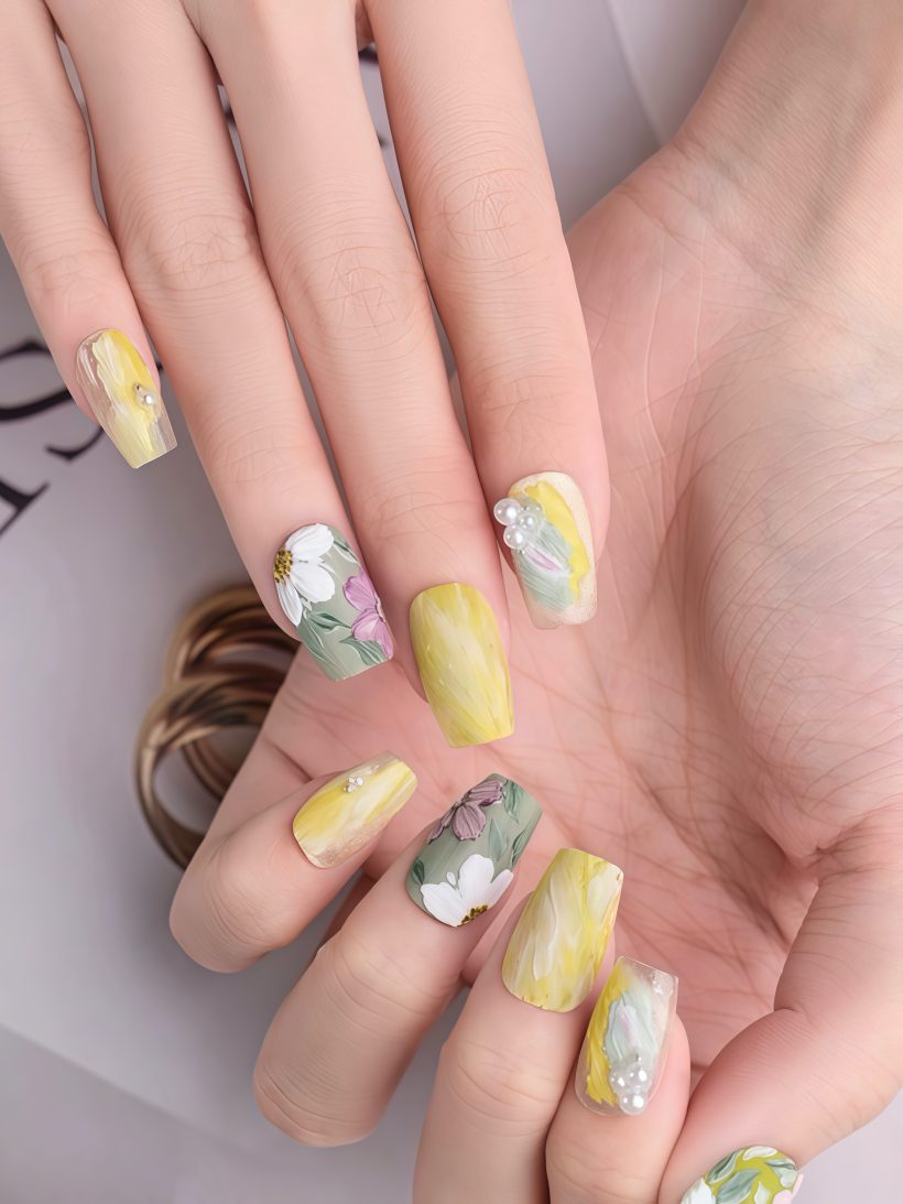 Petal Whisper · Handmade Press-On Nail - Image 2