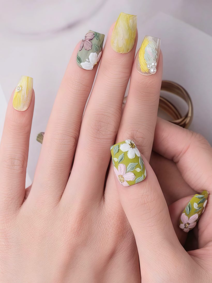 Petal Whisper · Handmade Press-On Nail - Image 3