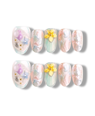 Lavender Scoop · Handmade Finger Nail