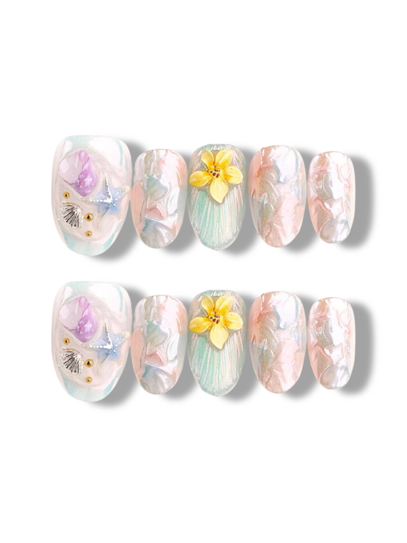 Lavender Scoop · Handmade Finger Nail