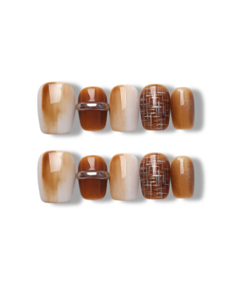 Guava Slice · Handmade Press-On Nail