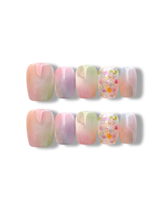 Mango Tango · Handmade Finger Nail