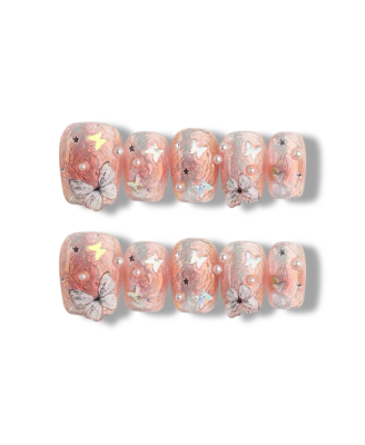 Dewy Petal · Handmade Finger Nail