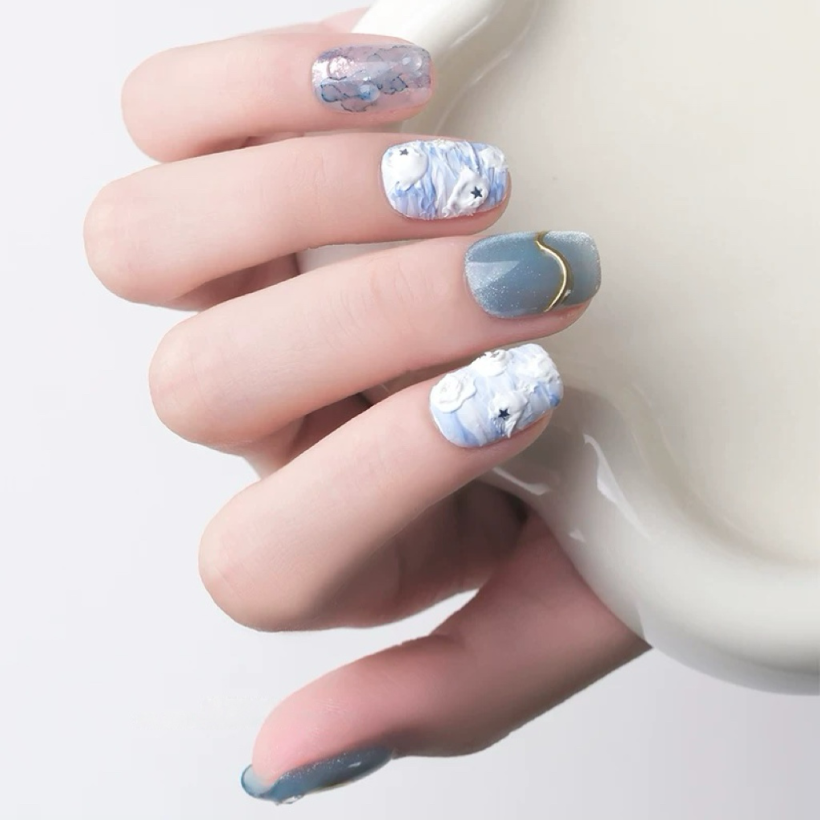 Sea Salt · Handmade Finger Nail - Image 3