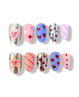 Heart Flutter · Handmade Finger Nail