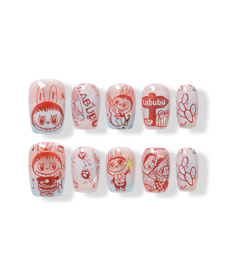 Labubu Red · Finger Nail