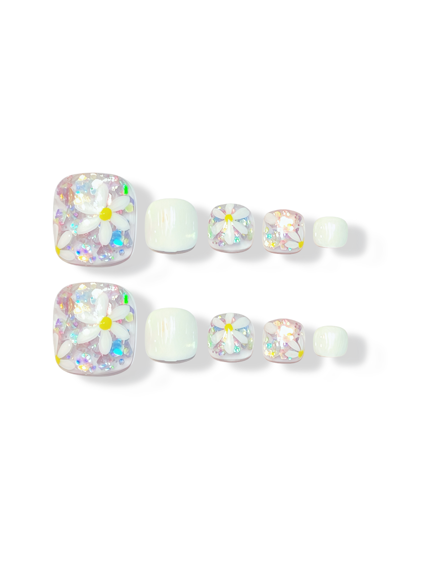 Salt Glitter · Toe Nail