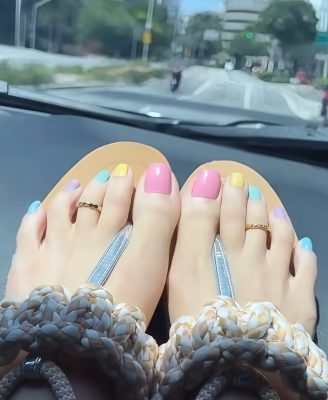 Candy Macaron · Toe Nail