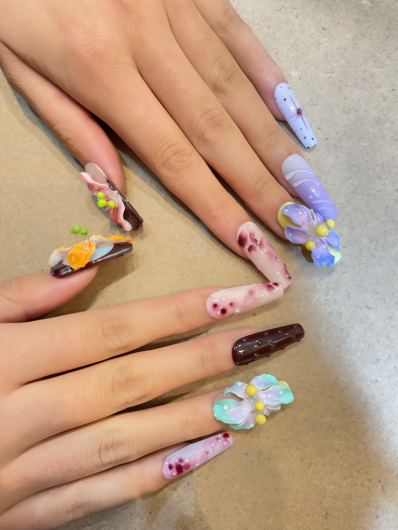 Sunset Dip · Finger Nail - Image 2