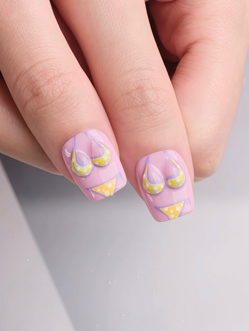 Summer Bikini · Handmade Finger Nail - Image 3
