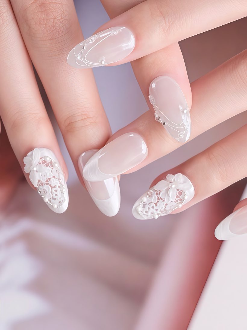 Vintage Lace · Handmade Finger Nail - Image 5