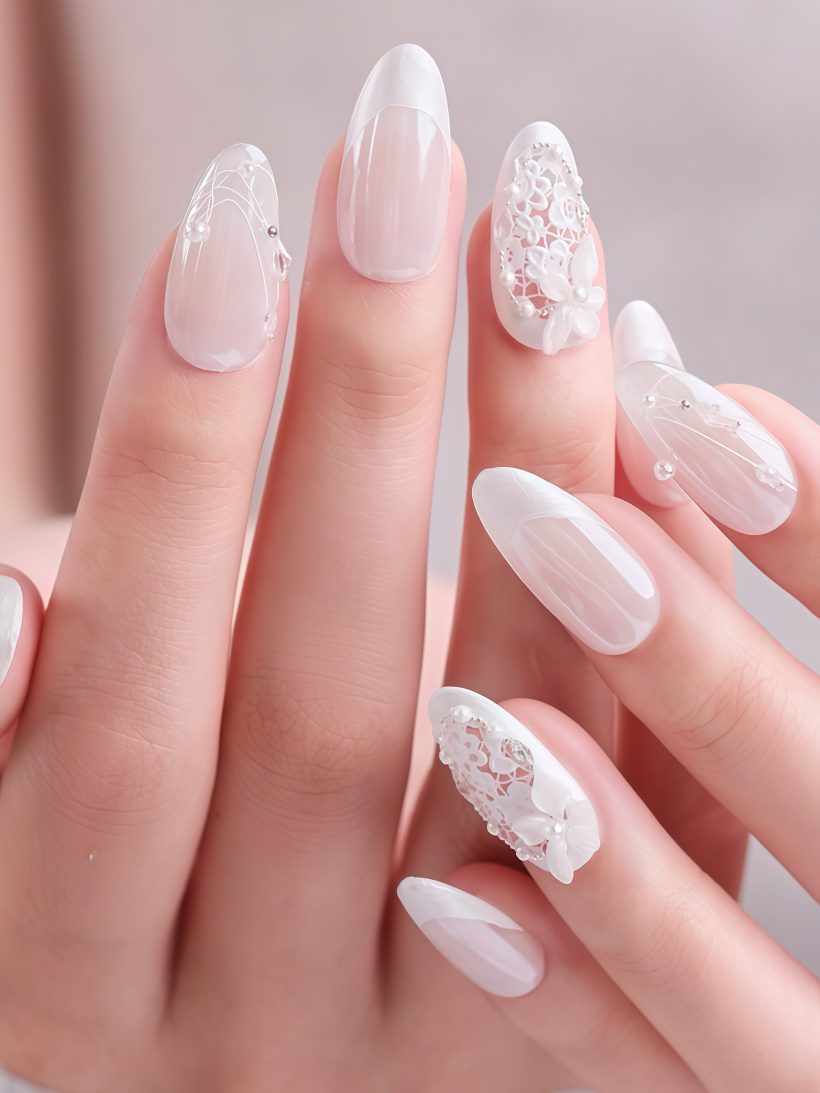 Vintage Lace · Handmade Finger Nail - Image 4
