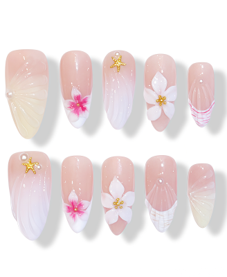 Sangria Rose · Handmade Finger Nail