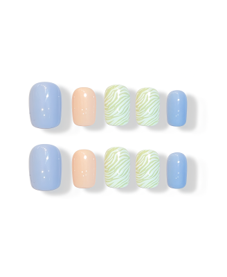 Linework Lotus · Handmade Finger Nail