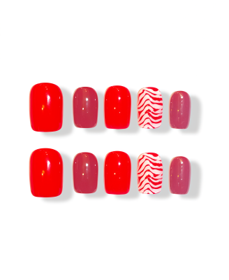 Lava Flame · Handmade Finger Nail